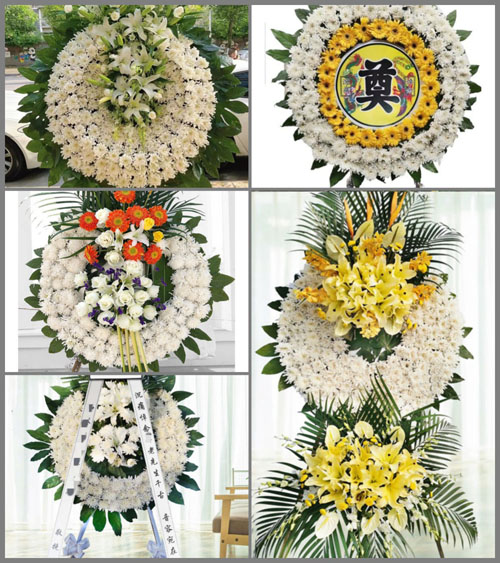 湖北孝感市安陆市赵棚镇腊梅村花圈速递